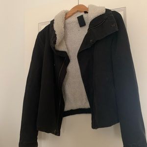 Joe’s Sherpa/denim bomber jacket circa 2011